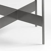 Meyer Dark Pewter Metal Counter Stool