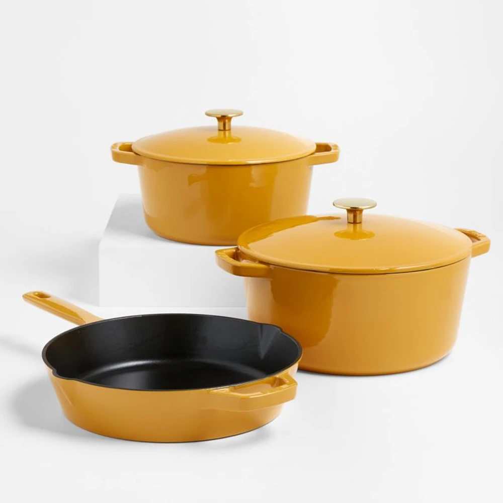 Milo by Kana Cast Iron Cookware Ultimate Skillet 10" Dijon