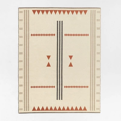 Mirror Pattern Brulee Brown Chenille Kids Area Rug 5'x8'