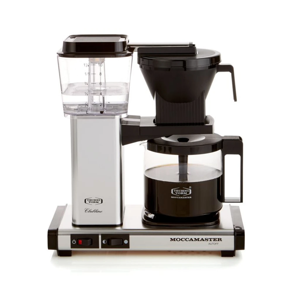 Moccamaster KBGV Select Glass Brewer 10-Cup Polished Silver Coffee Maker