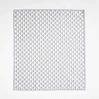 Modern Check Grey Recycled Kitchen Towels, Set of 2