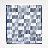 Modern Check Indigo Recycled Kitchen Towels, Set of 2