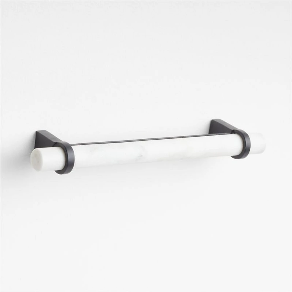 Modern Marble Black Cabinet Drawer Bar Pull 6"