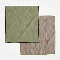 Modern Stripe Recycled Dish Towels, Set of 2