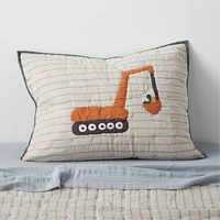 Modern Trucks Organic Cotton Kids Pillow Sham