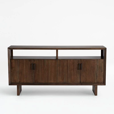 Monarch 72" Shiitake Solid Walnut Credenza