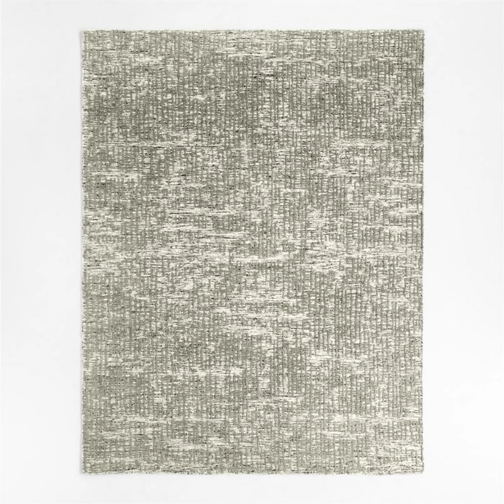 Montauban Wool Blend Handwoven Grey Rug 12"x18" Swatch