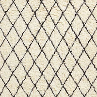 Moroccan Arlequin Diamond Wool Charcoal Kids Area Rug 5'x8'