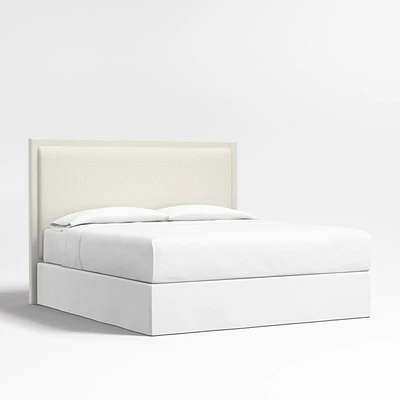 Meraux 56" Ivory King Upholstered Headboard