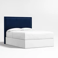 Meraux 56" Navy King Upholstered Headboard