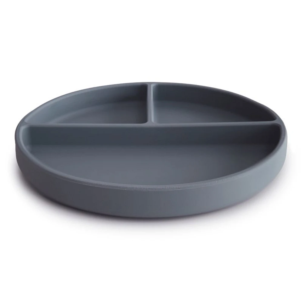 Mushie Blue Suction Silicone Plate