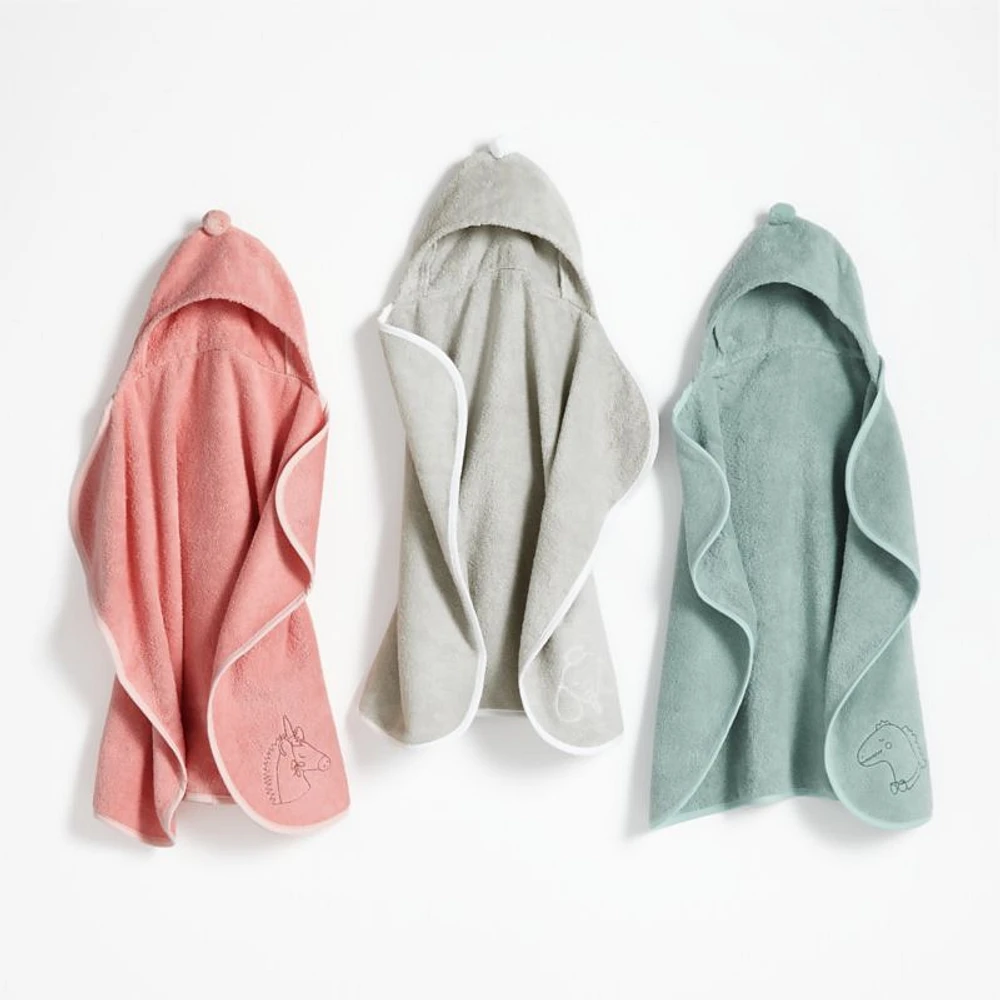 Nachi Organic Blue Hooded Baby Towel