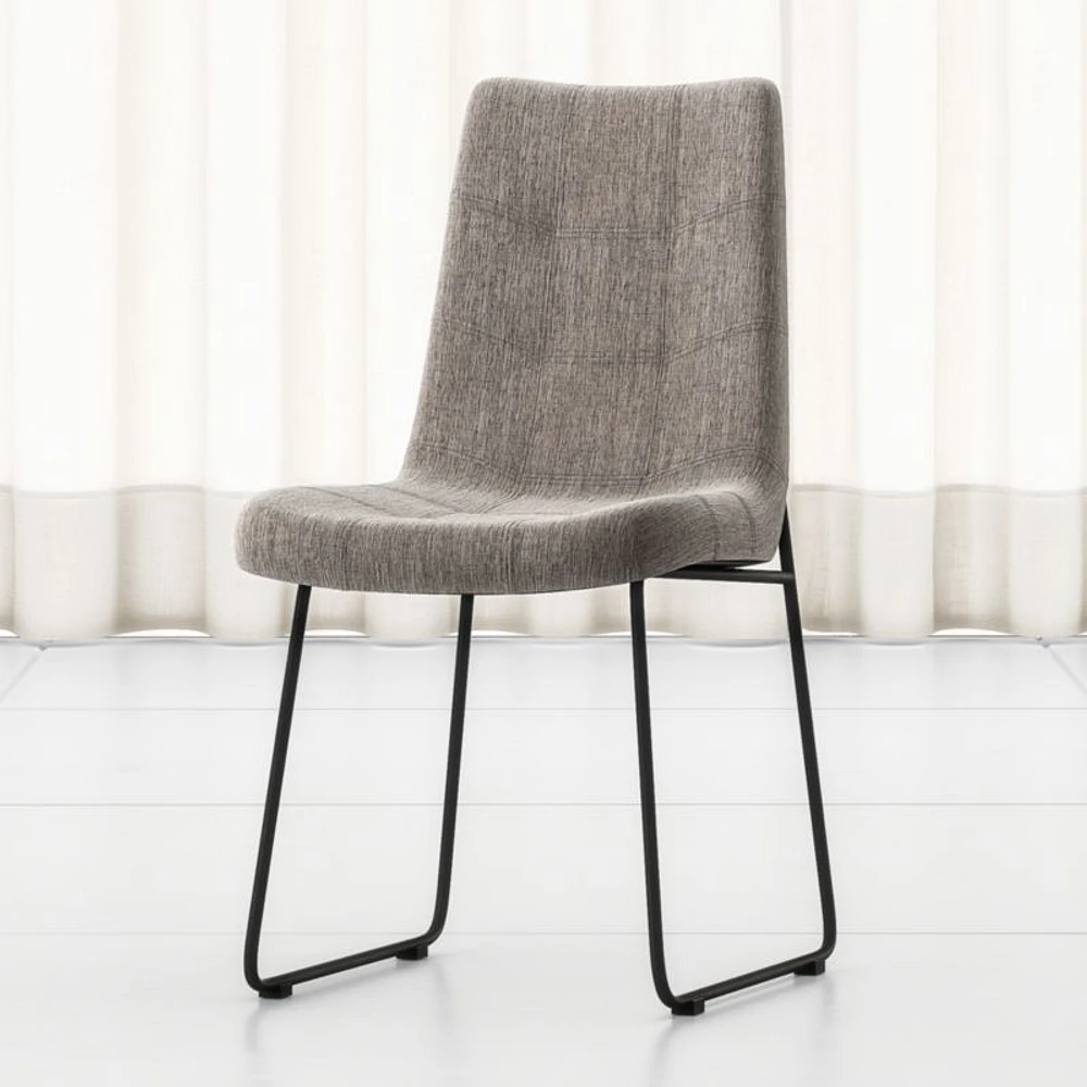 Naomi Dempsey Flannel Tufted Dining Chair