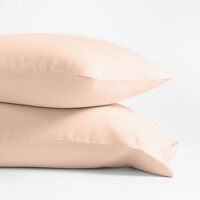 Aire Natural Hemp Elegant Pink Standard Pillowcases, Set of 2