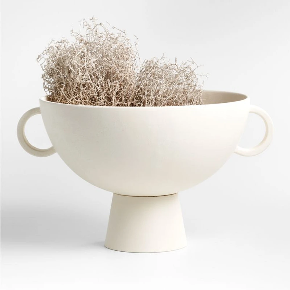 Nerida White Footed Centerpiece Bowl 18"