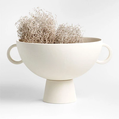 Nerida White Footed Centerpiece Bowl 18"