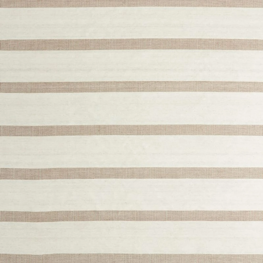 Newport Performance Wool-Blend Handwoven Brown Area Rug 6'x9'
