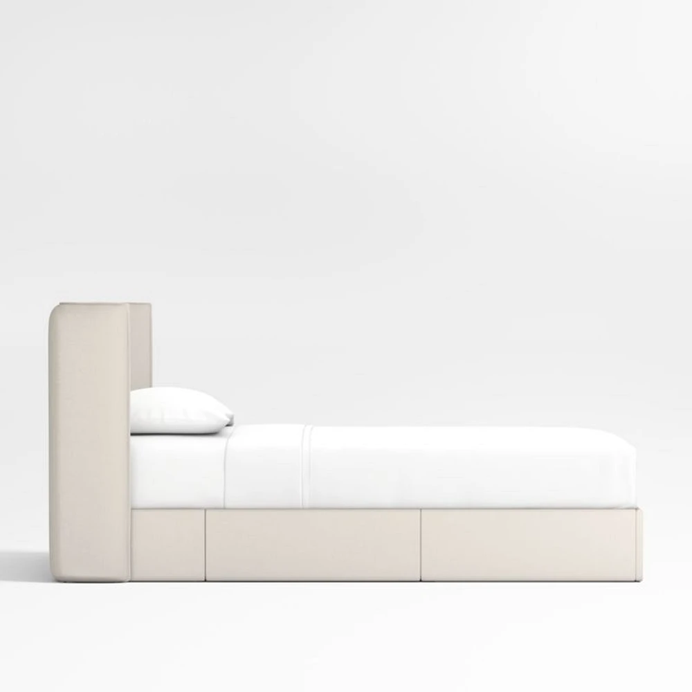 Noa Shelter Upholstered Kids Twin Storage Bed