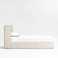 Noa Shelter Upholstered Kids Twin Storage Bed