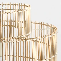 Noon Small Natural Wicker Pendant Light by Leanne Ford