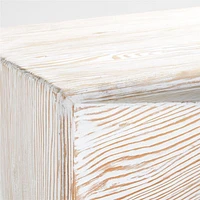 Nord White Wood Entryway Bench
