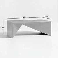 Nord Charcoal Rectangular Wood Coffee Table