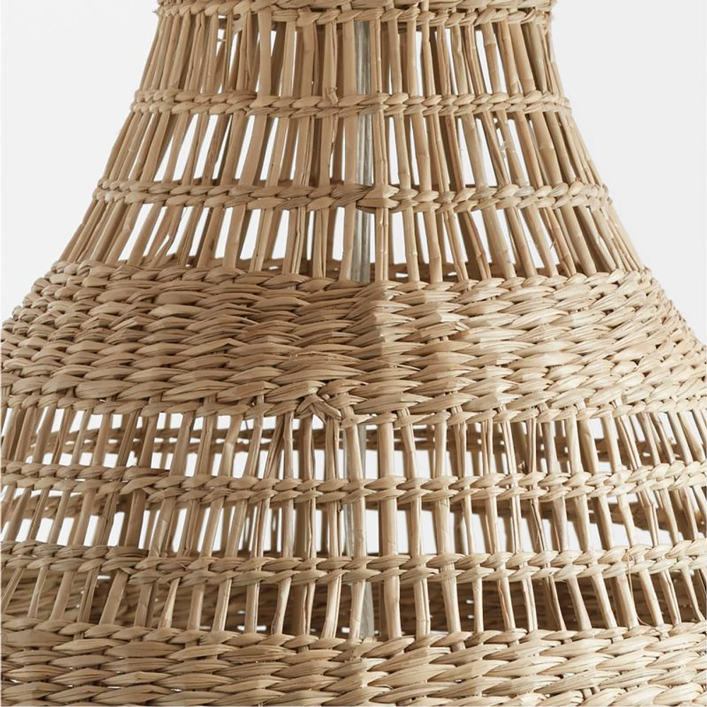 Nossa Woven Seagrass Floor Lamp 57.5"