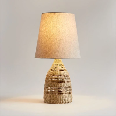 Nossa Woven Seagrass Table Lamp 28"
