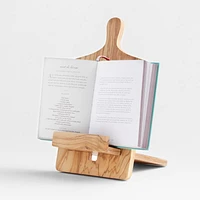 Olivewood Cookbook and Tablet Stand