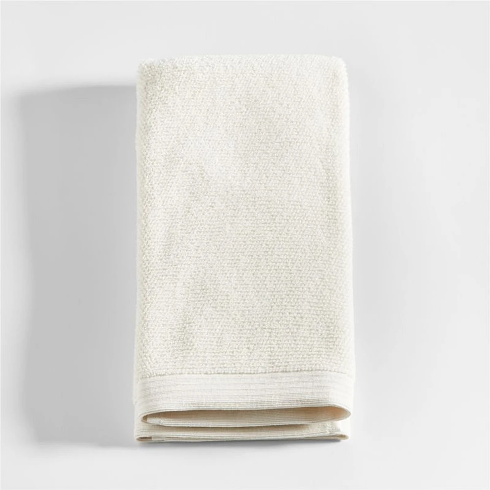 Ivory Antimicrobial Organic Cotton Hand Towel