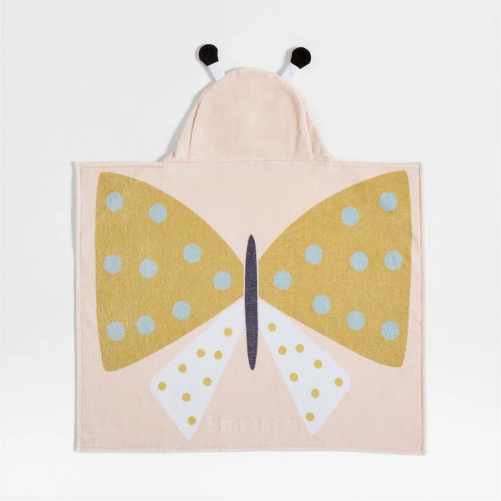 Butterfly Organic Cotton Hooded Baby Beach Towel
