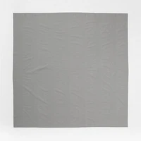 Organic Cotton Pebble Grey Seersucker Shower Curtain