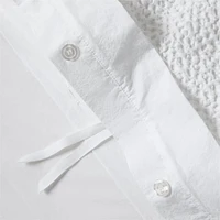 Organic Cotton Waffle Crisp White Full/Queen Duvet Cover