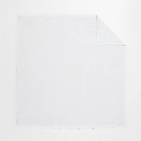 Organic Cotton Waffle Crisp White Full/Queen Duvet Cover