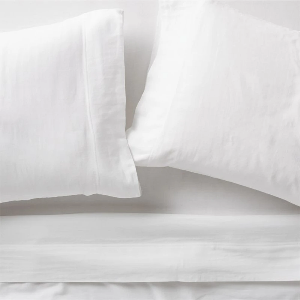 Aire Organic Cotton White Full Bed Sheet Set