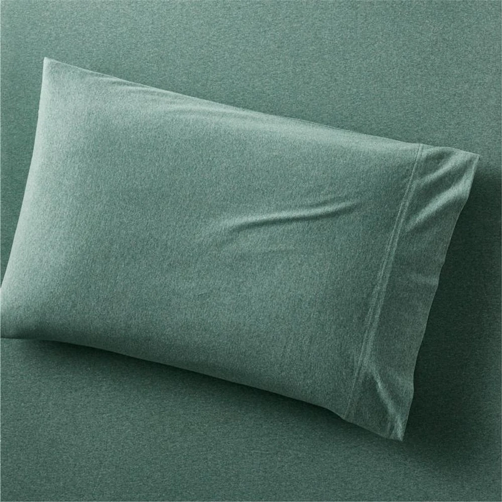 Comfy Tee Green Organic Cotton Jersey Kids Pillowcase