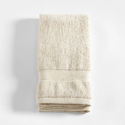 Organic Turkish Cotton Natural Beige Fleck Hand Towel