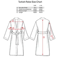 Organic Small/Medium Turkish Natural Beige Fleck Bathrobe