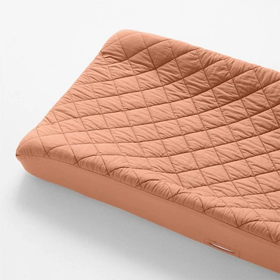 Cozy Cloud Canyon Orange Washed Organic Cotton Changing Pad Cover
