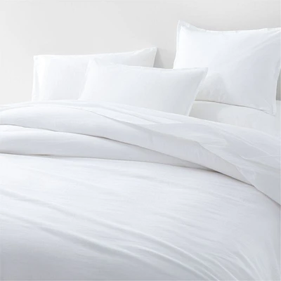 Aire Organic Cotton White Full/Queen Duvet Cover