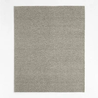 Orly Wool Blend Handwoven Grey Area Rug 6'x9'