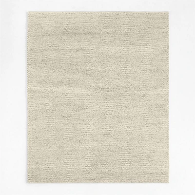 Orly Wool Blend Handwoven Ivory Area Rug 8'x10'