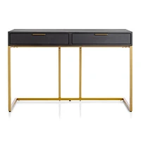 Oxford Black Small Storage Desk