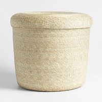 Palmera Medium Woven Bin with Lid