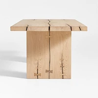 Papillon 88" Oak Wood Dining Table by Laura Kim