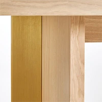Paradox 89" Natural Oak Dining Table