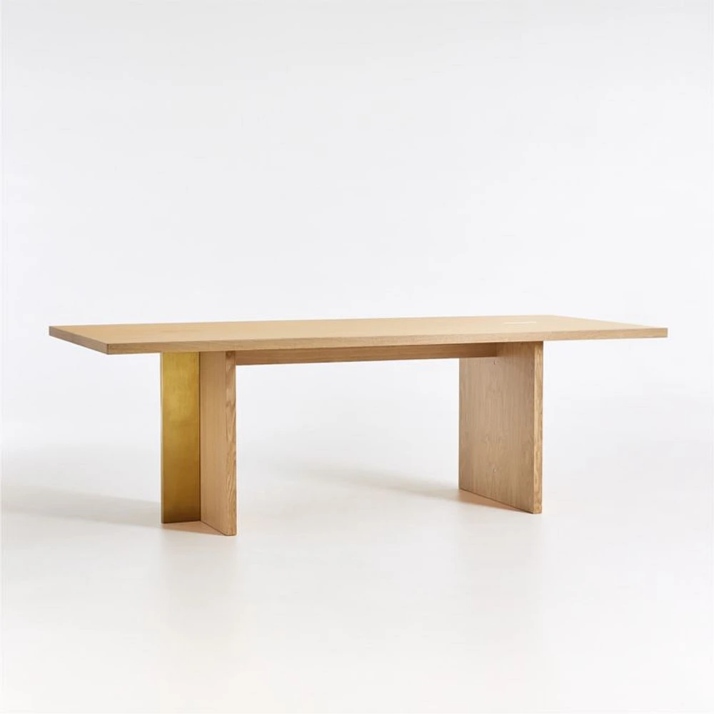 Paradox 89" Natural Oak Dining Table