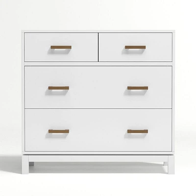 Parke 36" White Wood 4-Drawer Kids Dresser Chest