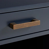 Parke Navy Blue Wood 2-Drawer Kids Desk