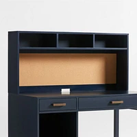 Parke Navy Blue Wood 2-Drawer Kids Desk